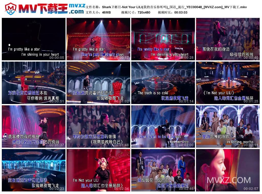 Shark卫彬月-Not Your LILI(我的音乐你听吗)_国语_流行_YEC00048